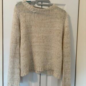 Rag Poets Cream Knit Sweater